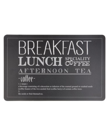 Set de table en plastique noir