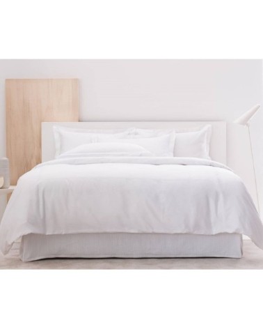 Housse de couette luxe en Satin de coton  Blanc 200x200 cm