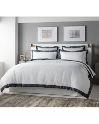 Housse de couette luxe en Satin de coton  Gris 280x260 cm