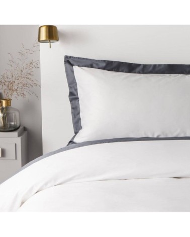 Housse de couette luxe en Satin de coton  Gris 280x260 cm