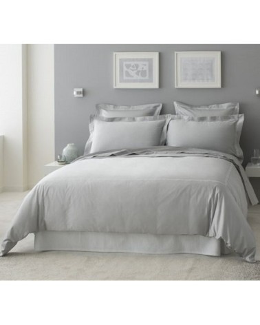 Housse de couette luxe en Satin de coton  Gris clair 240x220 cm