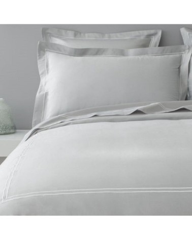 Housse de couette luxe en Satin de coton  Gris clair 240x220 cm