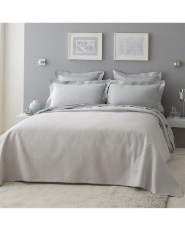 Dessus de lit luxe en Coton Gris clair 230x250 cm