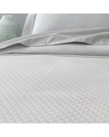 Dessus de lit luxe en Coton Gris clair 230x250 cm