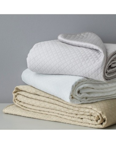 Dessus de lit luxe en Coton Gris clair 230x250 cm