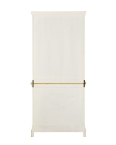Vaisselier 2 portes en bois de pin crème L85
