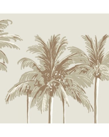 Papier peint panoramique palmiers 425 x 250  brun clair