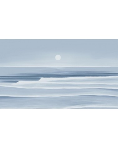 Papier peint panoramique sunset 255 x 250  bleu