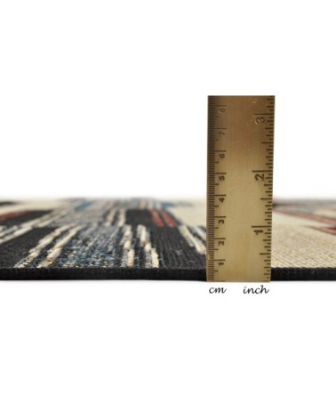 Tapis d'extérieur tissé plat - Beige 120x180 cm