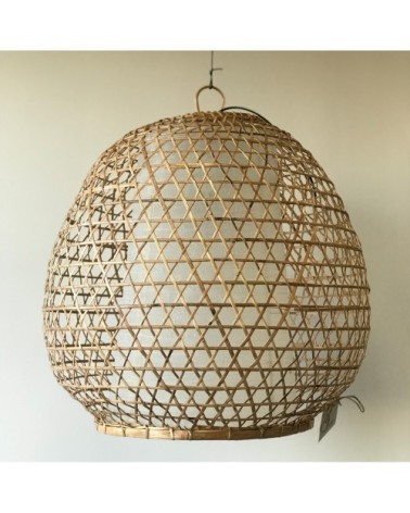 Suspension ronde en bambou H55