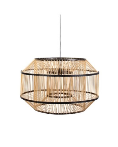 Suspension cylindrique en rotin D62