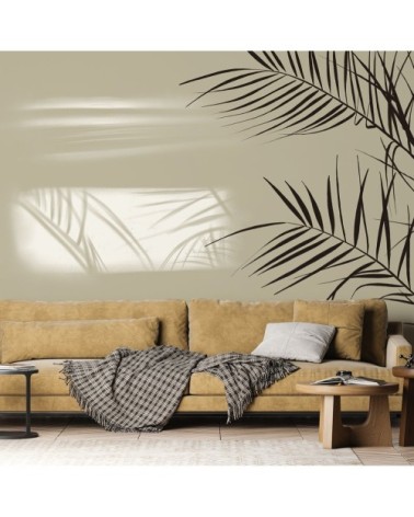 Papier peint panoramique shadow 255 x 250  jaune