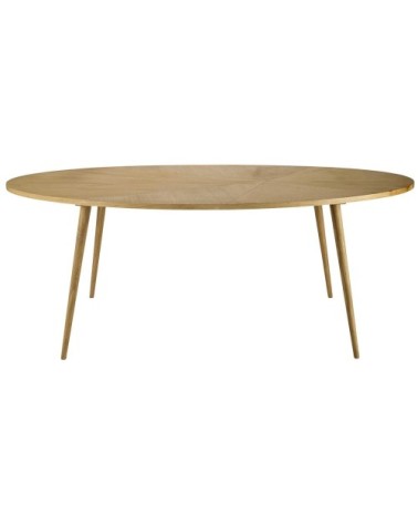 Table à manger ovale, 8 personnes, L200 cm