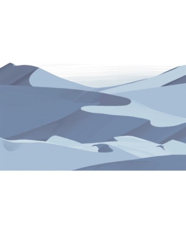 Papier peint panoramique dunes 170 x 250  bleu
