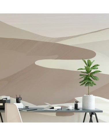 Papier peint panoramique dunes 170 x 250  beige
