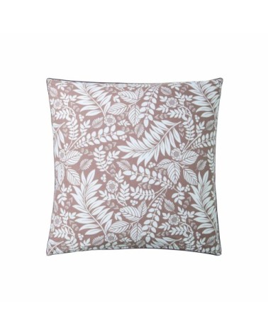 Taie d'oreiller en percale de coton marron 65x65