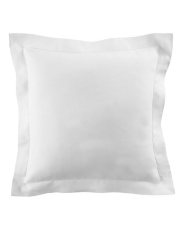 Taie d'oreiller en lin blanc 65x65
