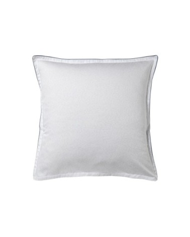 Taie d'oreiller en satin de coton blanc 65x65