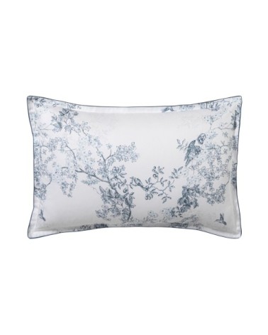 Taie d'oreiller en satin de coton blanc 50x75