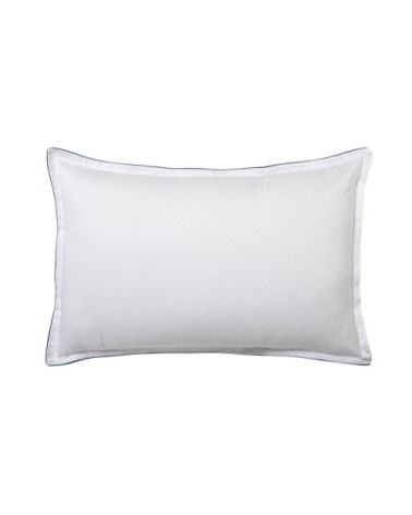 Taie d'oreiller en satin de coton blanc 50x75