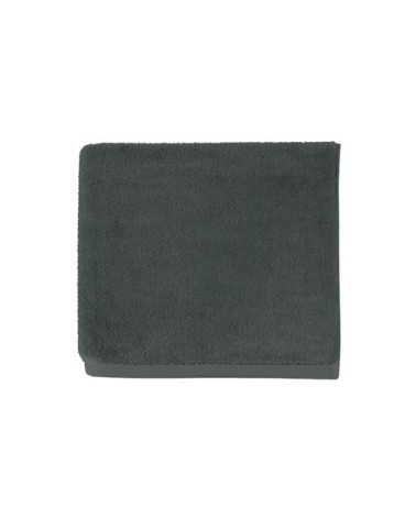 Serviette de bain en coton vert maquis 40x60