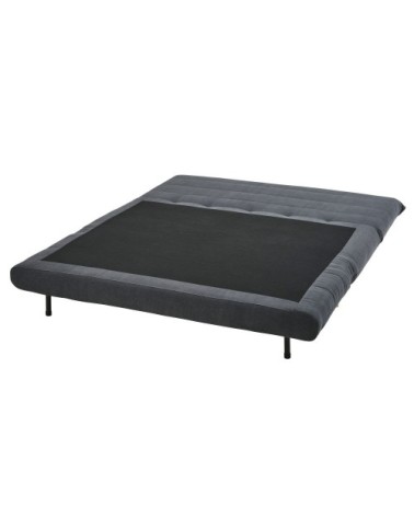 Canapé clic-clac 2 places gris anthracite