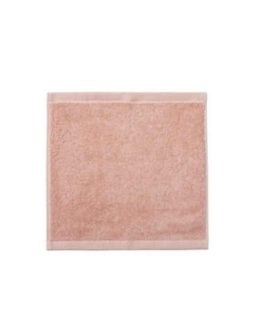 Carré visage en coton rose aurore 30x30