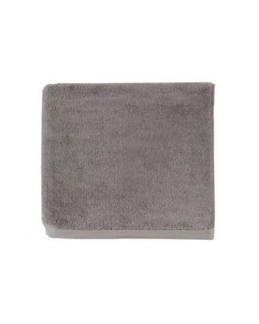 Serviette de bain en coton gris galet 40x60