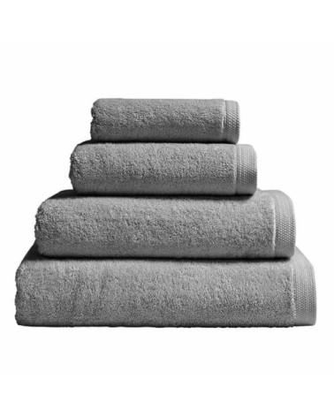 Serviette de bain en coton gris galet 40x60