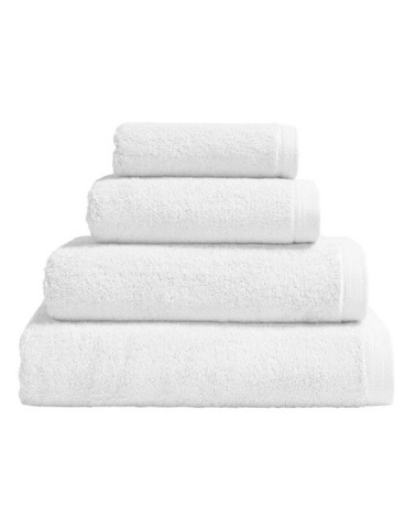 Drap de douche en coton blanc 70x140