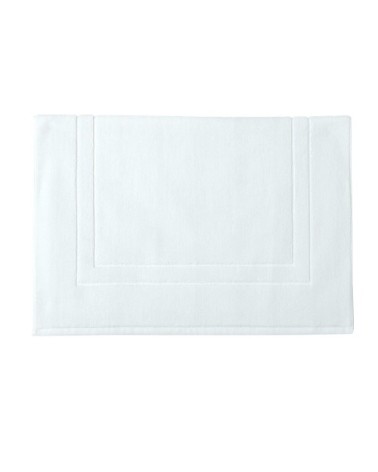Tapis de bain en coton blanc 60x90
