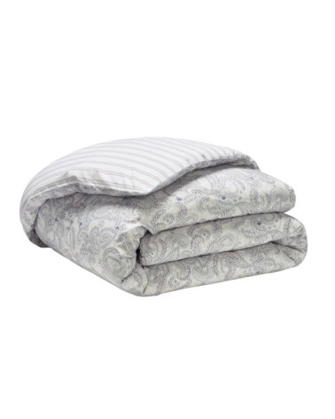 Housse de couette en percale de coton bordeaux 240x220