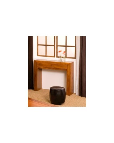 Console moderne 2 tiroirs en teck