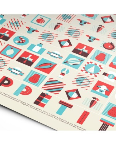 Affiche d'art bon appétit 50 X 70 cm