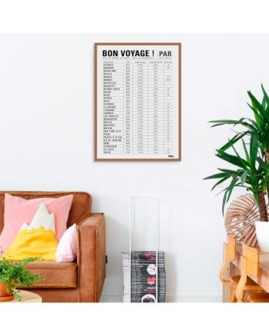Affiche d'art bon voyage ! 50 X 70 cm