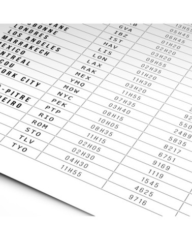 Affiche d'art bon voyage ! 50 X 70 cm