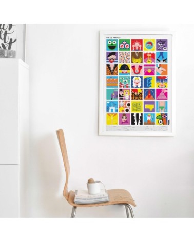 Affiche d'art vive la France ! 50 X 70 cm