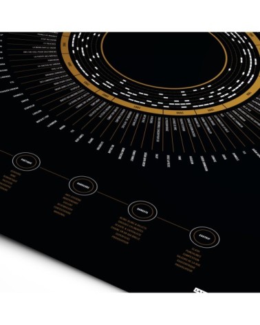 Affiche d'art compilation du rap français 50 X 70 cm