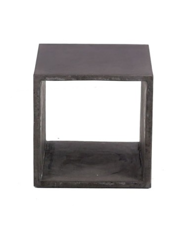 Cube de rangement béton de 40 cm gris foncé