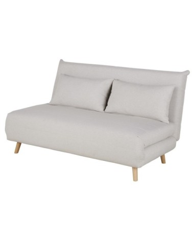 Canapé clic-clac 2 places beige