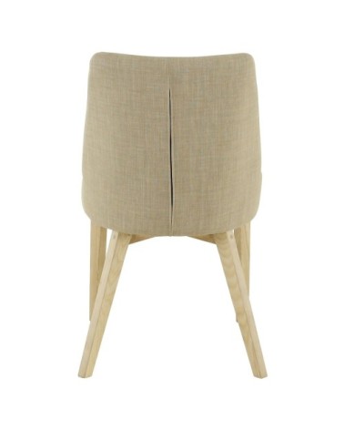 Chaise de repas tissu beige