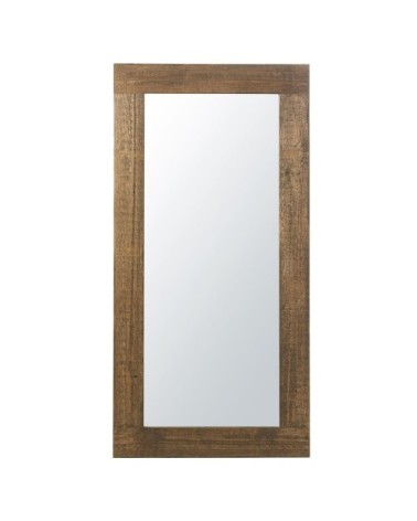 Grand miroir rectangulaire en bois de pin, 80x165 cm