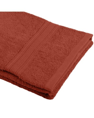 Serviette de toilette en coton bio coton terracotta 90x50