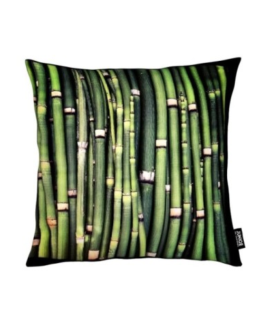 Coussin en microfibre en vert 50x50