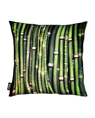 Coussin en microfibre en vert 40x40