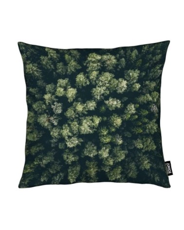 Coussin en microfibre en vert 50x50