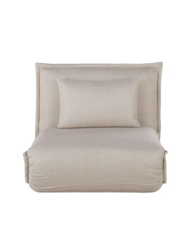 Canapé clic-clac 1 place beige