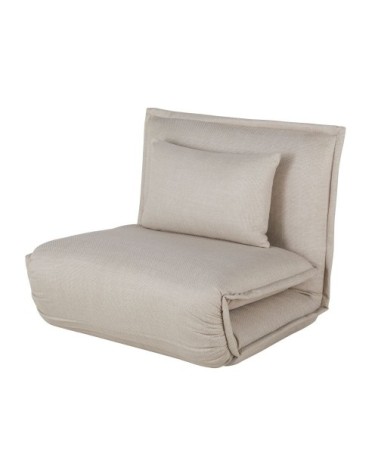 Canapé clic-clac 1 place beige