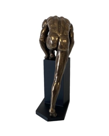 Statuette en résine homme nu H34cm