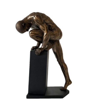 Statuette en résine homme nu H34cm